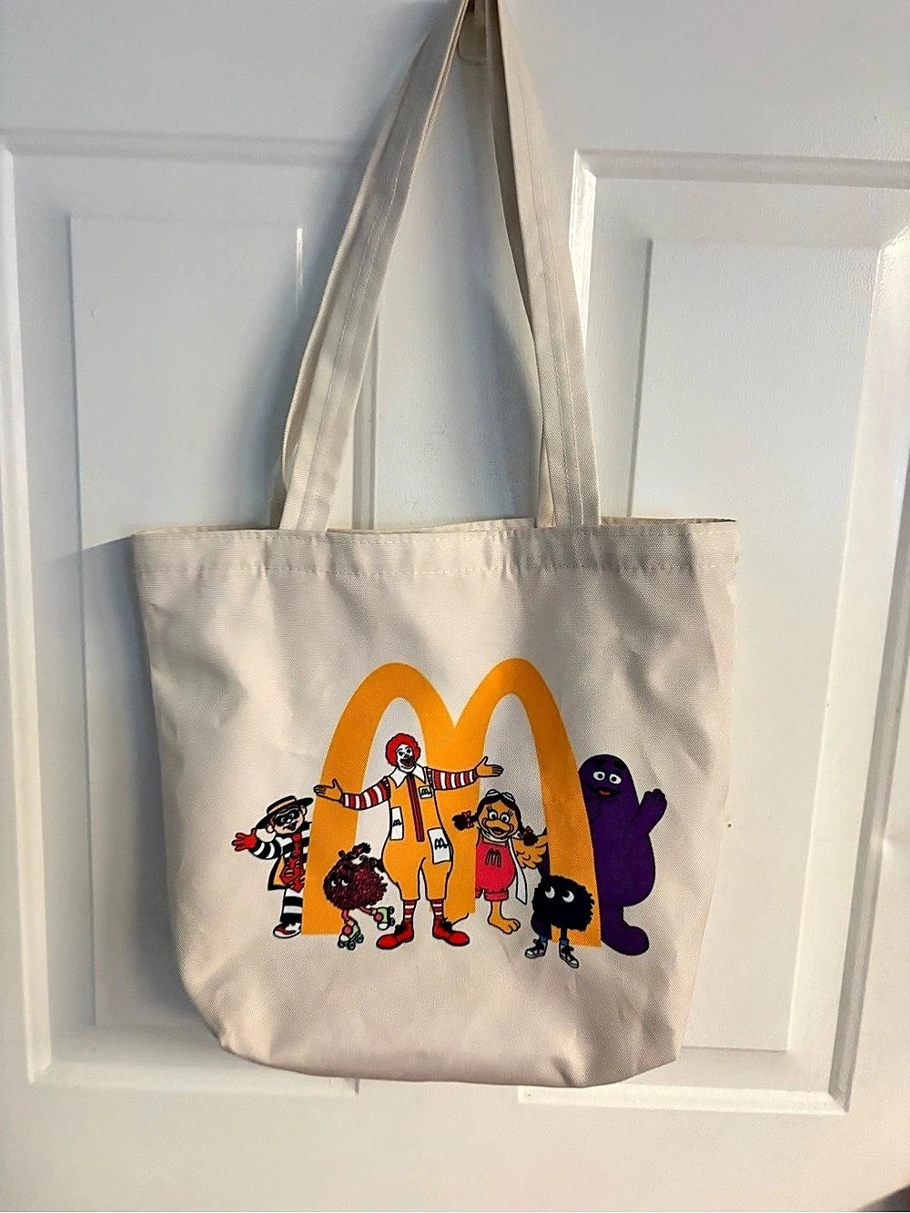 McDonald’s Character Canvas Tote Bag 🍟 EUC Exterior